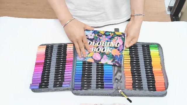 AdamStar Pennarelli ad alcool, 80 colori a doppia punta, per bambini e adulti, per schizzi e disegni, con custodia per il trasporto