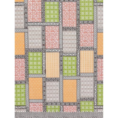 Image of LIVING ROOTS Cotton 1 King Size Bedsheet 86x104 inches (7.1x8.6 Feet) with 2 Pillow Cover| Rich Fast Colour with No Colour Bleeding | Soft & Skin Friendly (31-135-B)