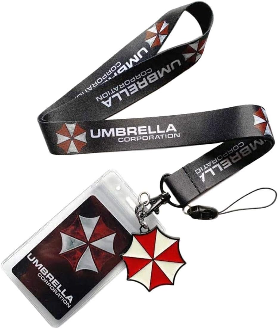 Resident Evil Themed Cosplay Id Holder Lanyard Keychain
