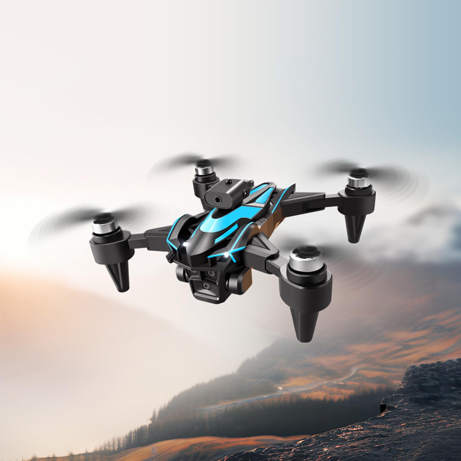 Dron K12Max RC con Cámara, 4K HD Obstacle Evitive RC Dron, Motores sin Escobillas Triple Camera Plegable RC Quadcopter para Niños Jefeses Adultos