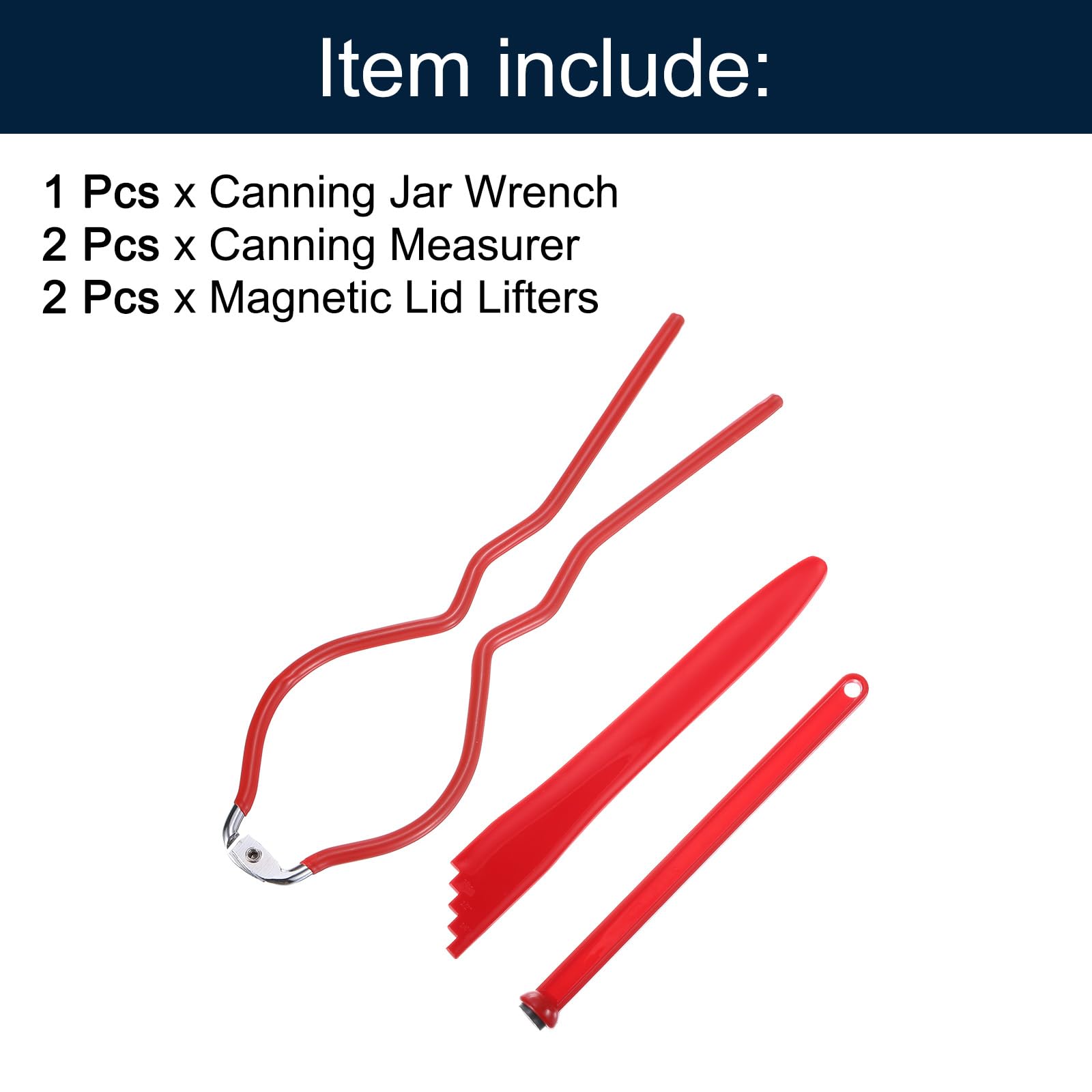 Canning Tools Kit Includes Canning Jar Wrench, 2Pcs Canning Measurer