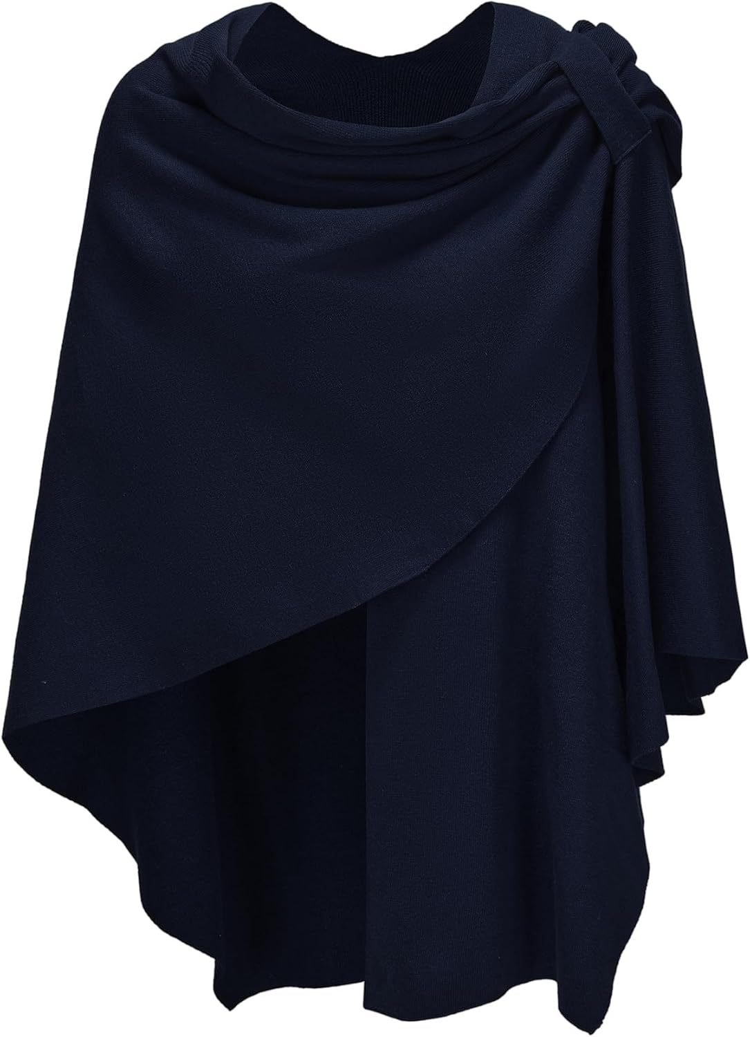 Spicy Sandia Shawl Wraps for Women Knit Poncho Travel Scarf Elegant Ruana Cape Sweater for Fall Winter