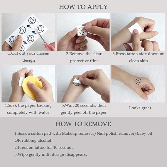 Small Cute Temporary Tattoo Words Quote Always Arm (Set of 2)