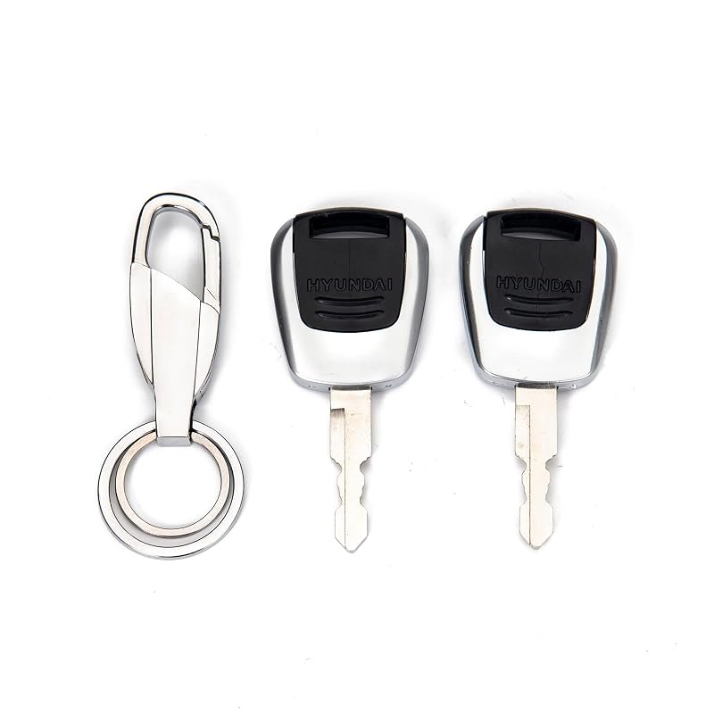 Aree Chave de Ignição para Escavadeiras e Máquinas Pesadas Hyundai, Hitachi e Sunward 21Q4-00090 21Q400090 com Chaveiro, 2 unidades