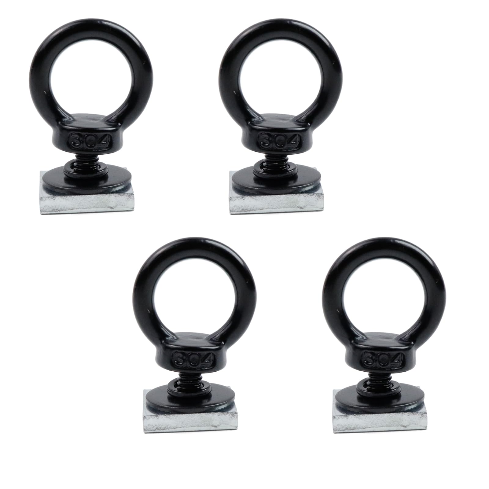 Antrader T Track Mount Tie Down Anchor for Roof Rack,4 Sets M6 T Track Bolts 304 Stainless Steel Roof Rack T Bolts Nuts and Lifting Eye Bolts T Slot Bolts Anchoring Kit