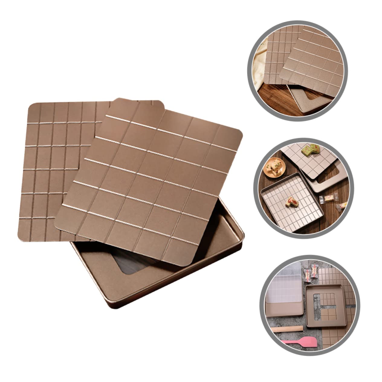 Alipis Mikrowellen-crisper-pfanne Nougat Gebäck-backzubehör Set Reusable Crisp-form Schneeflocken-form Diy-backform Küche Backwerkzeug