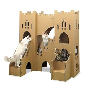 オシャレで2m超のキャットタワー、多頭飼いに最適 オシャレで2m超のキャットタワー、多頭飼いに最適