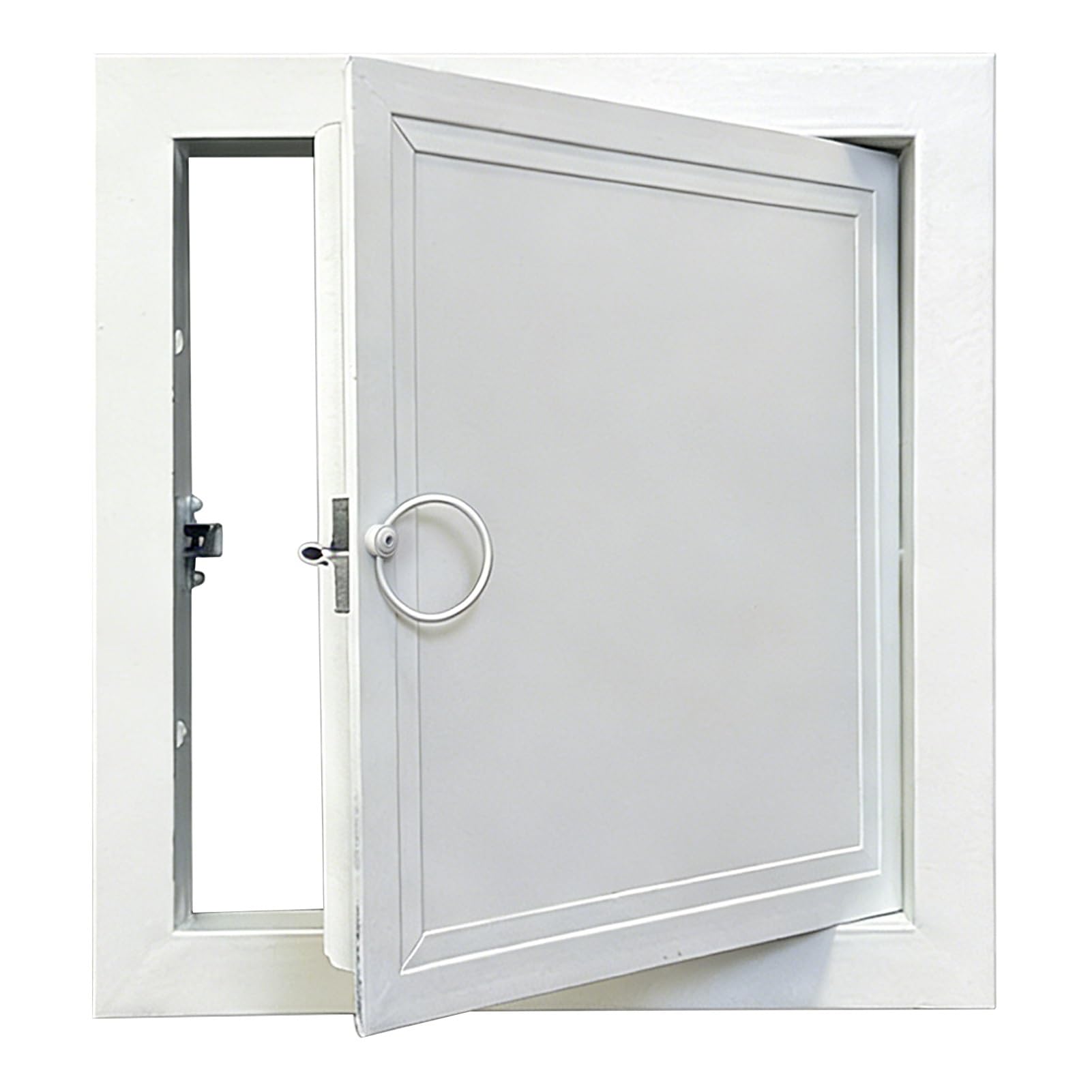 Lonmrrton One Color Heavy Duty Access Door Inspection Hatch, Aluminum Access Panel Wall Hole Cover, White Opening Flap Cover Plate For Electrical/Duct/Valve(20X20in/51X51cm)