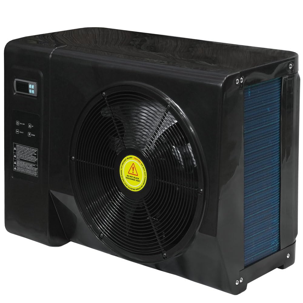 Poolpanda® Pool Wärmepumpe Maxi 6,8 kW cm | elektrische Poolheizung | 32 mm + 38 mm | auch für Salzwasser