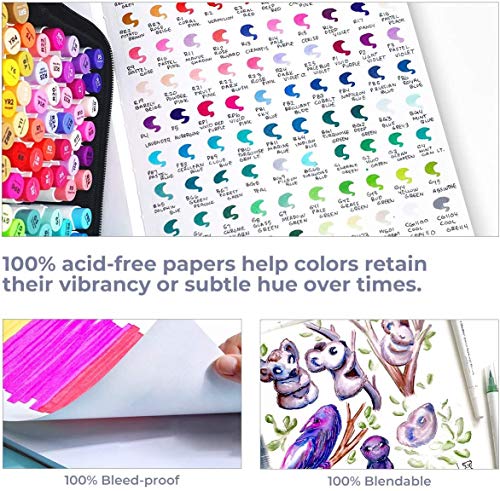 Ohuhu 16.5"x11" Marker Paper Pad Art Sketchbook for Drawing and Sketching by Ohuhu - Image 6