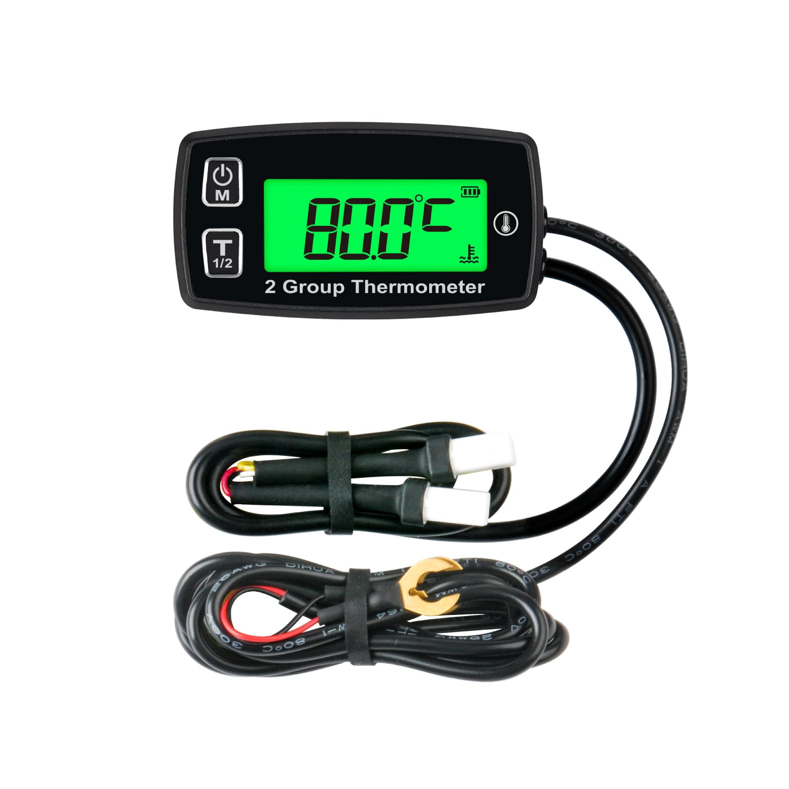 Il misuratore di temperatura digitale del motore con display LCD Taikemeti è stato progettato per misurare le temperature del motore come navi, tosaerba, motoseghe, ecc.
