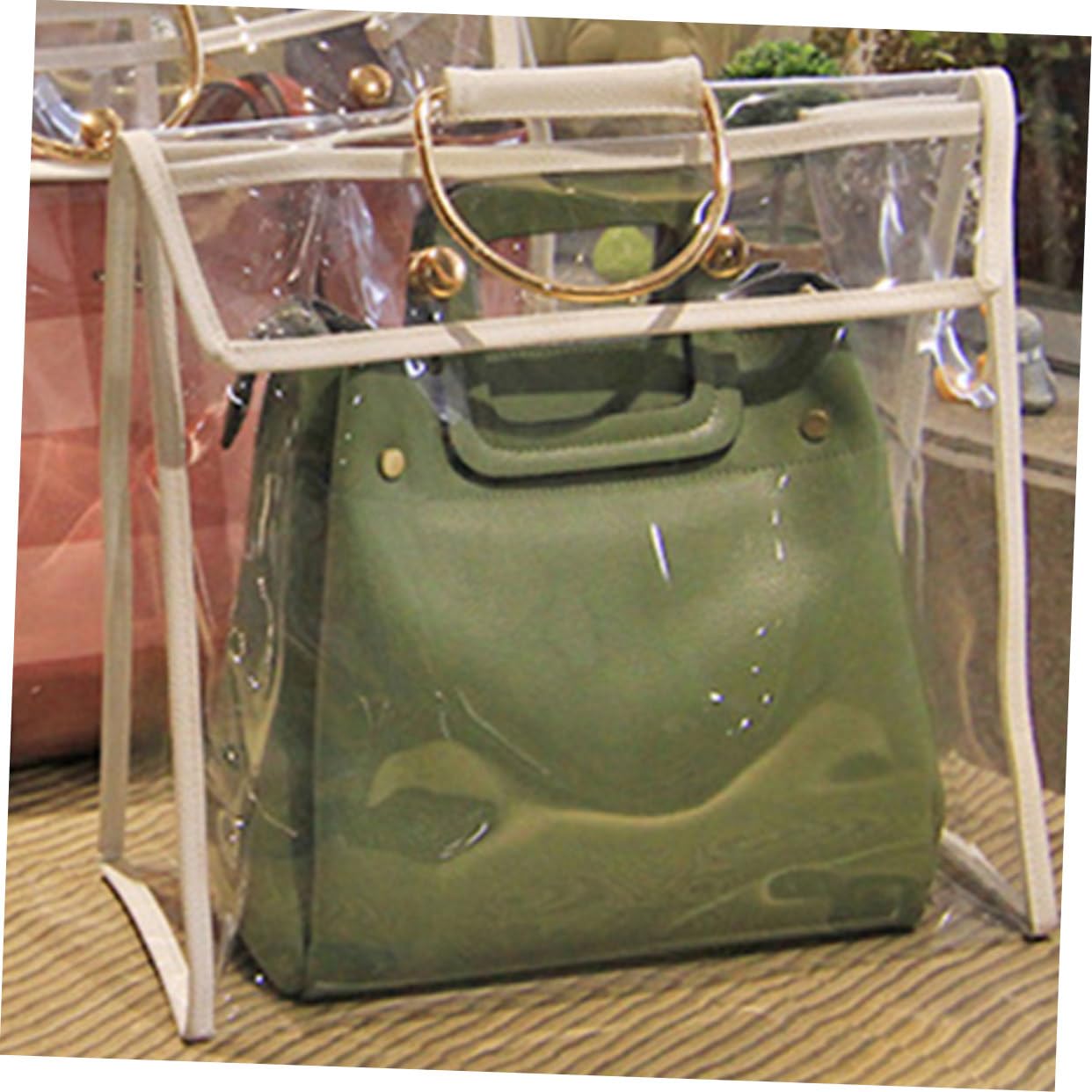 Ipetboom Organizador Colgante Transparente para Bolsos PVC 2 Piezas | Doble Pack, Diseño Visible para Localizar Contenido al Instante, Uso en Armario y Estancias Infantiles o Baño