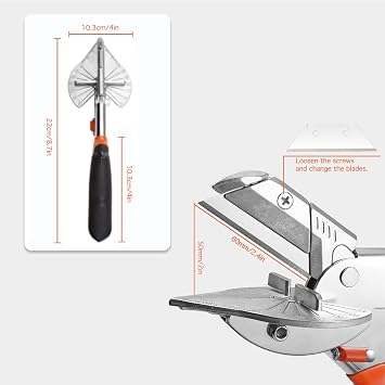GIONAR Trim Cutter with 10 Replacement Spare Blades, Mitre Shears Set