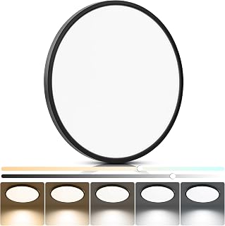 15.8in Ultra Thin LED Flush Mount Ceiling Light,5CCT Dimmable