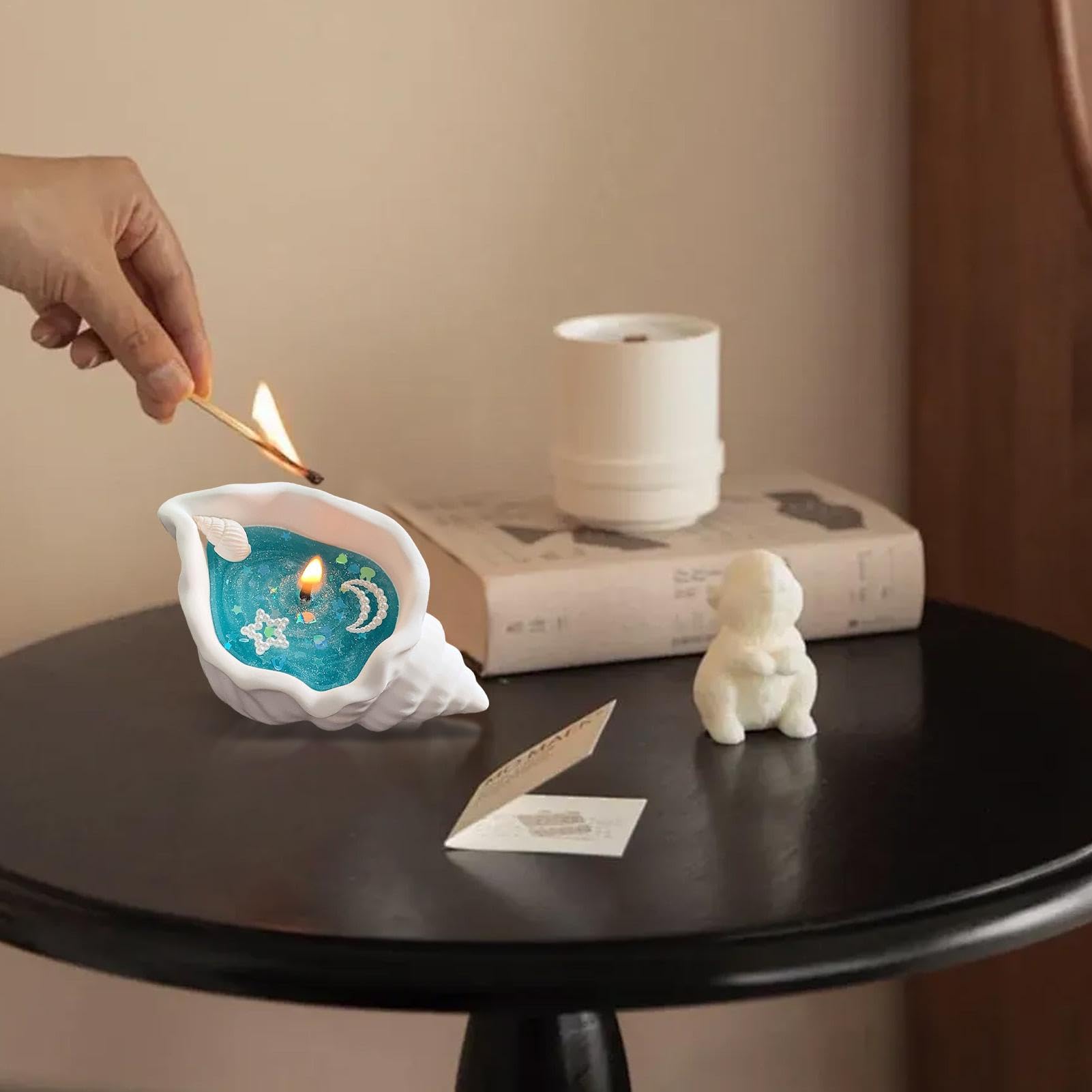 Amazon.co.jp: 貝殻キャンドル - 貝殻アロマセラピーキャンドル |部屋