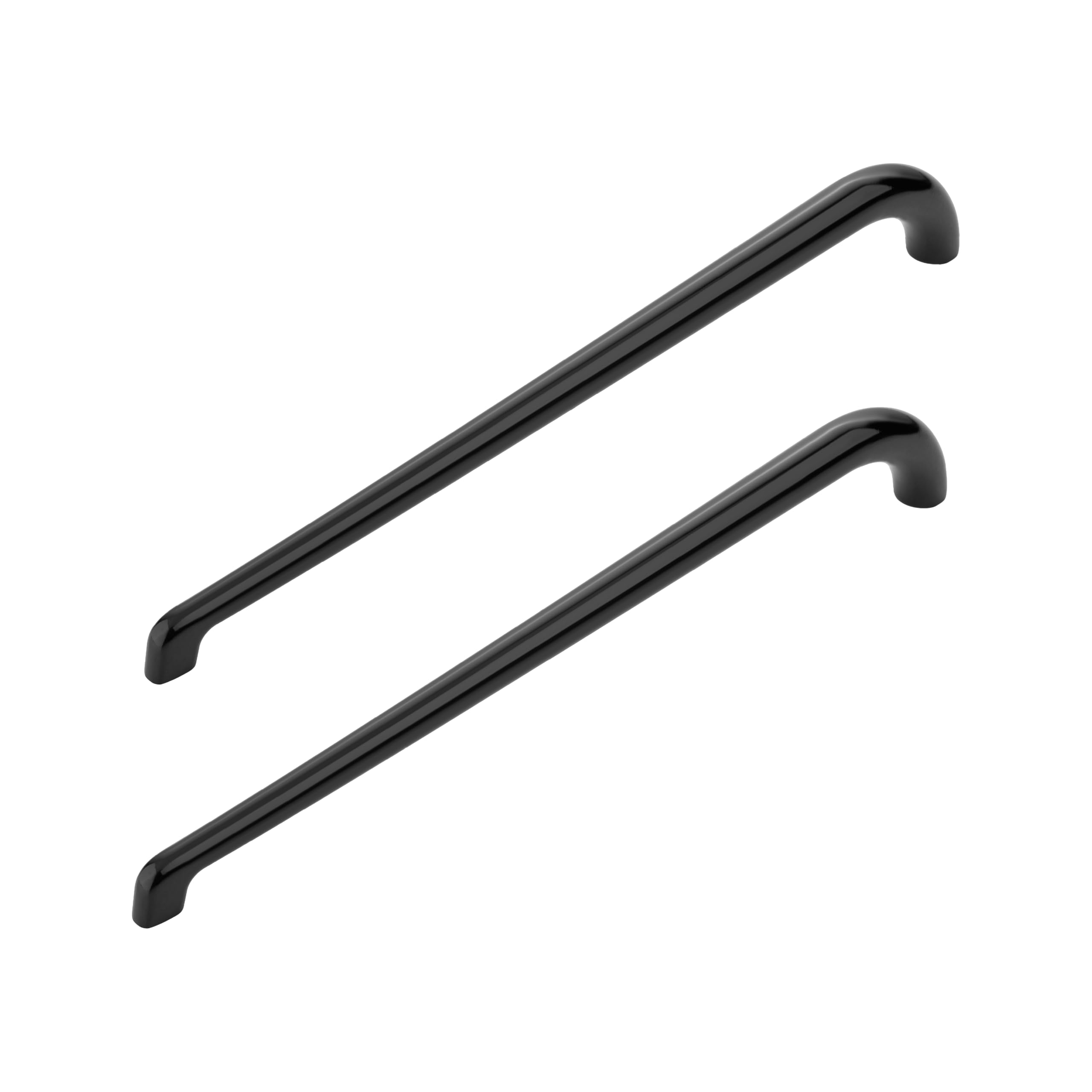LAPO 12 Inch Drawer & Cabinet Handles for Kitchen, Stylish Long Bars for Pooja Mandir, Wardrobe, Almirah, and Cupboard, Easy Mounting with Screws (288mm, Black Finish, Pack of 2)-picture-21