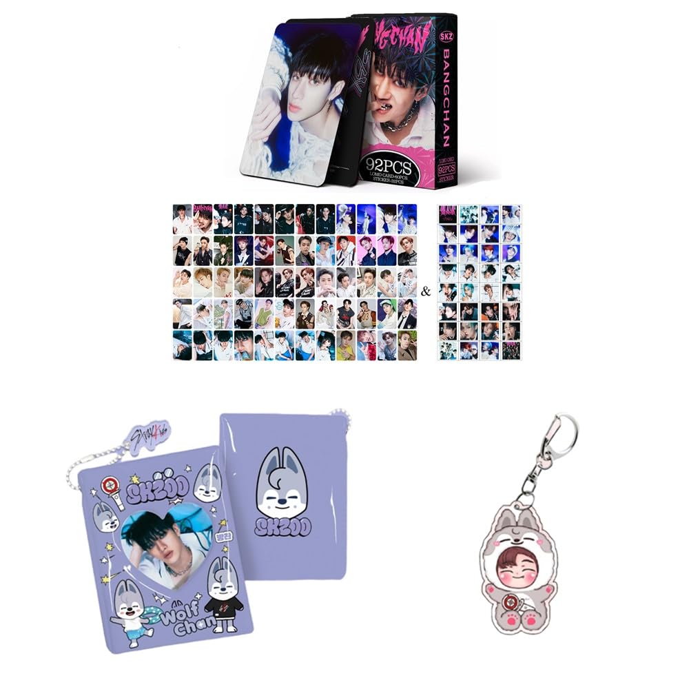 Porte-clés Skzoo Han Album Photo SKZOO Avec Porte-clés - 60 Cartes + 32  Autocollants STAY | Collection Stray Kids 32 Autocollants Inclus