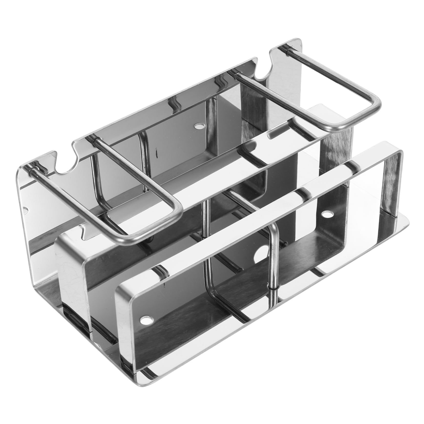 Cabilock 2 Porta Spazzolini Da Denti in Metallo Elegante Da Parete Design Senza Attrezzi Facile Da Pulire