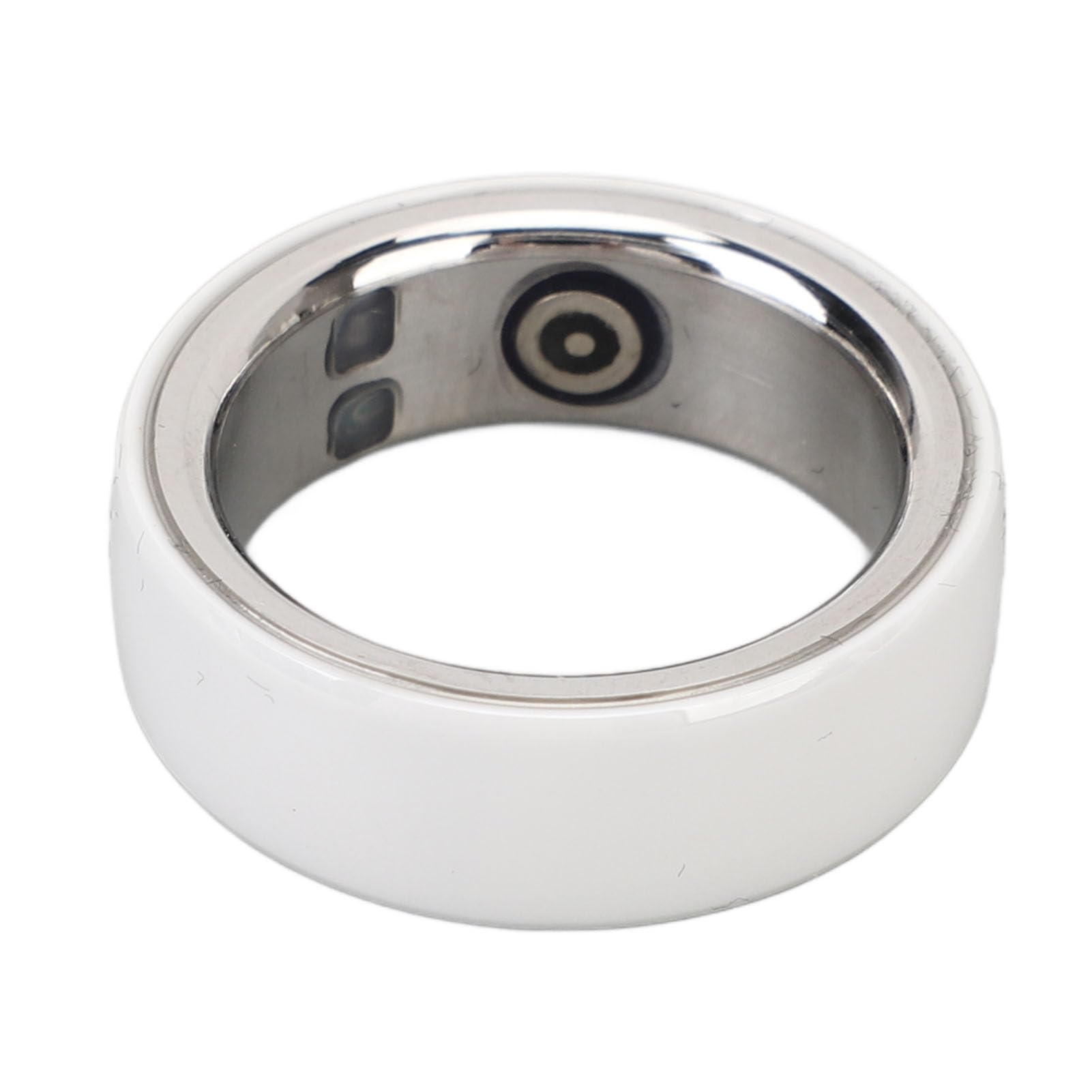 RiToEasysports Smart Rings, Multiple Functions Sleep Monitoring Step Counting Health Fitness Rings with Charging Case (White