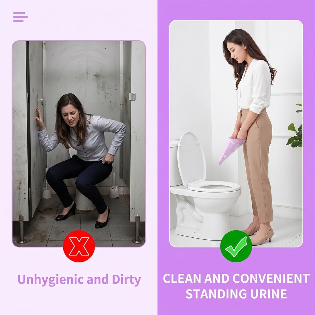 20 Pz Coni per Pipi Donna Usa Getta,Imbuto Pipi Donna in Pied,Orinatoio Portatile,Urinella Donne in Carta Impermeabile Movimento Femminile,Orinatoio Coppetta Riutilizzabile