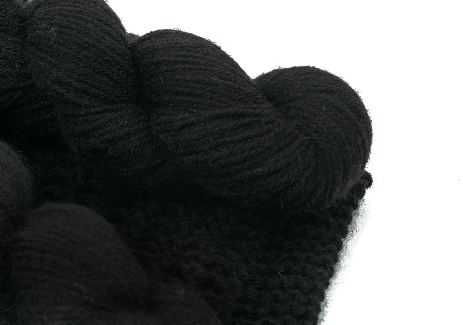 WOA Fashions Wool Pastel Color Acrylic Hand Knitting Yarn (Black) (Hanks-150Gms) 1