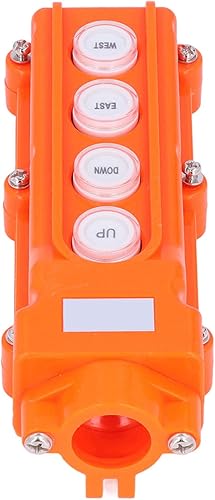 Control de la grúa, caja de botones del alzamiento de 4 botones impermeable para el equipo