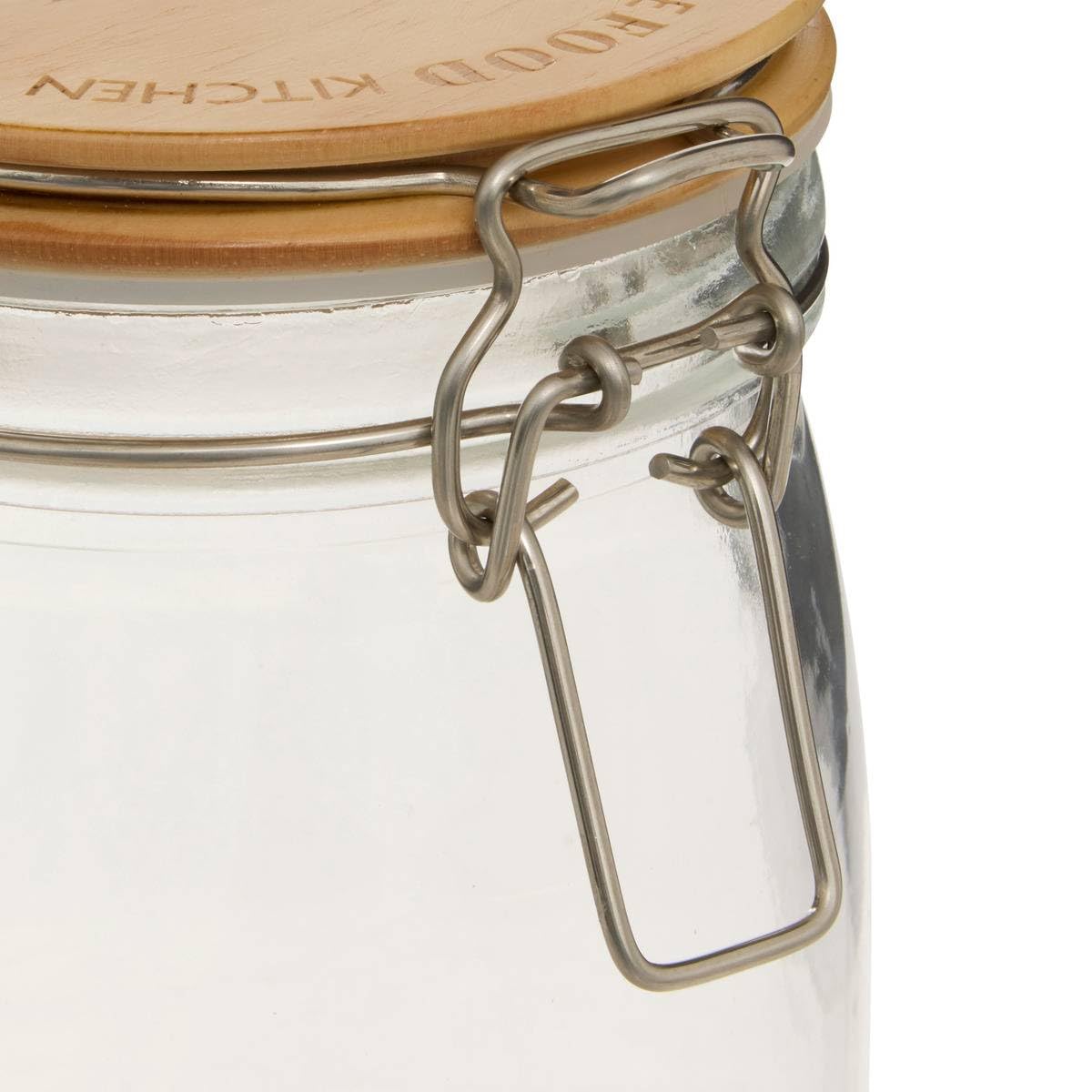 5five Simply Smart - Vaso In Vetro Con Coperchio In Acciaio Miro, Capacità 2 Litri
