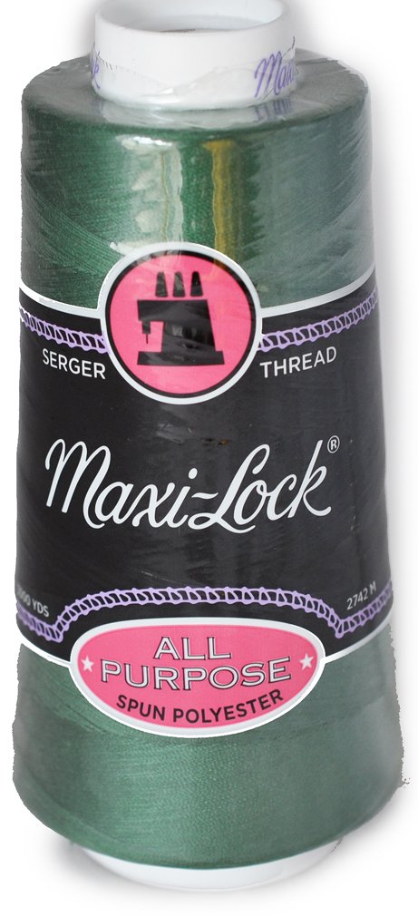 Maxi Lock All Purpose Thread Churchill Green 3000 YD Cone MLT-015