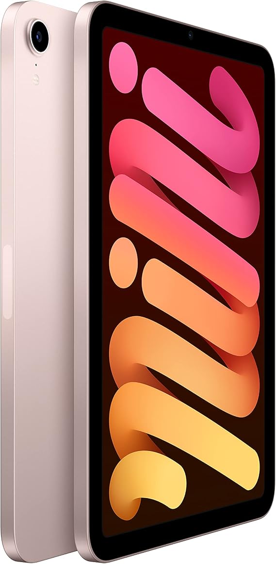 Apple iPad mini (6th Generation): A15 Bionic, 8.3-inch Liquid Retina Display, 64GB, Wi-Fi 6, 12MP front/12MP Back Camera, Touch ID, All-Day Battery Life Pink