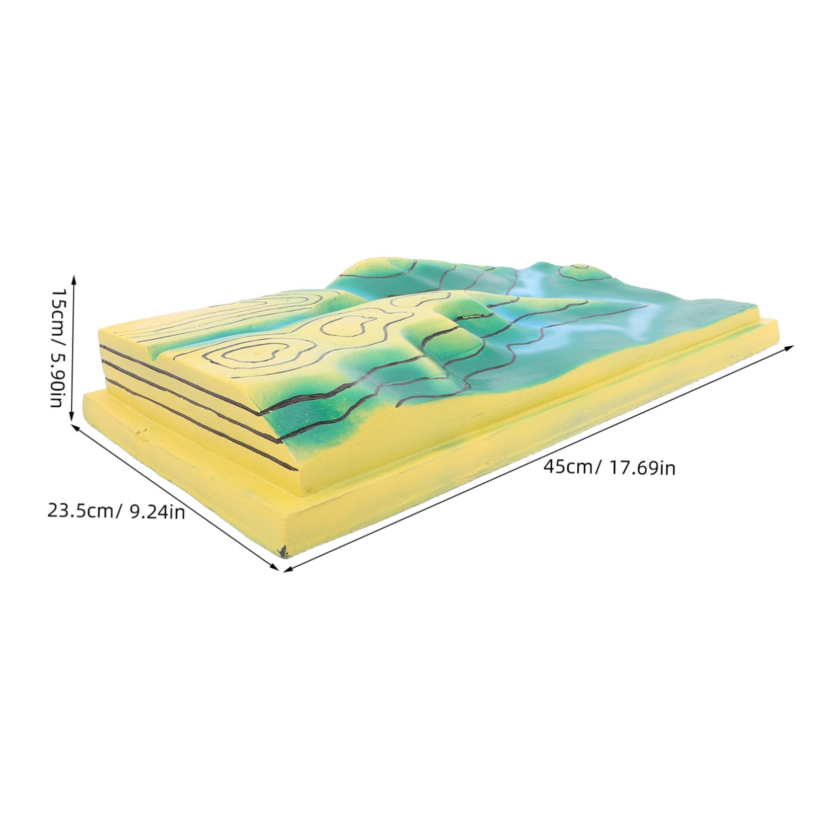 Mikikit Mappa delle Curve Terreno Topografica in Plastica Materiale Didattico di Geografia per Studenti Strumento per Lezioni di Scienze Apprendimento Interattivo