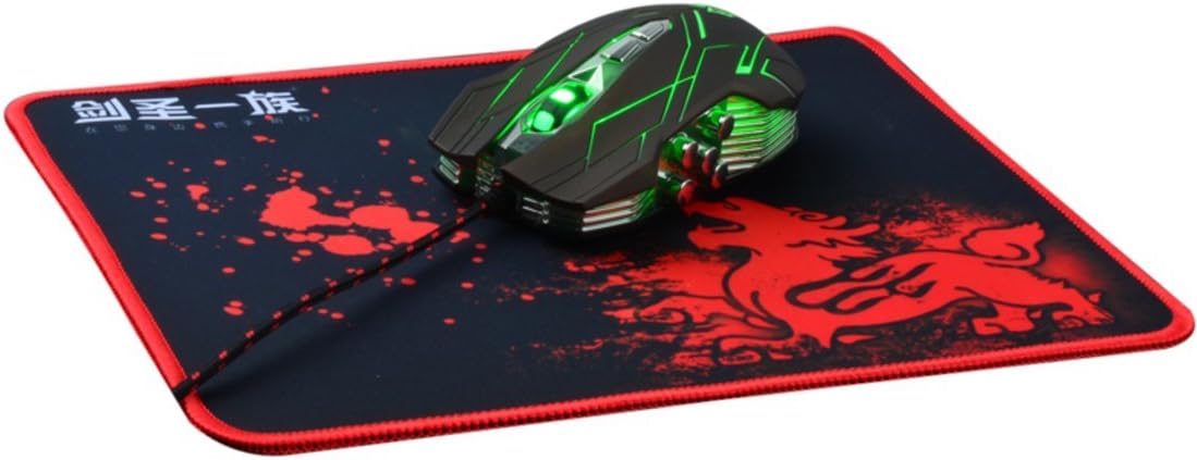 DawdlerMall c9 Gaming Mouse for PC, Black/Brown