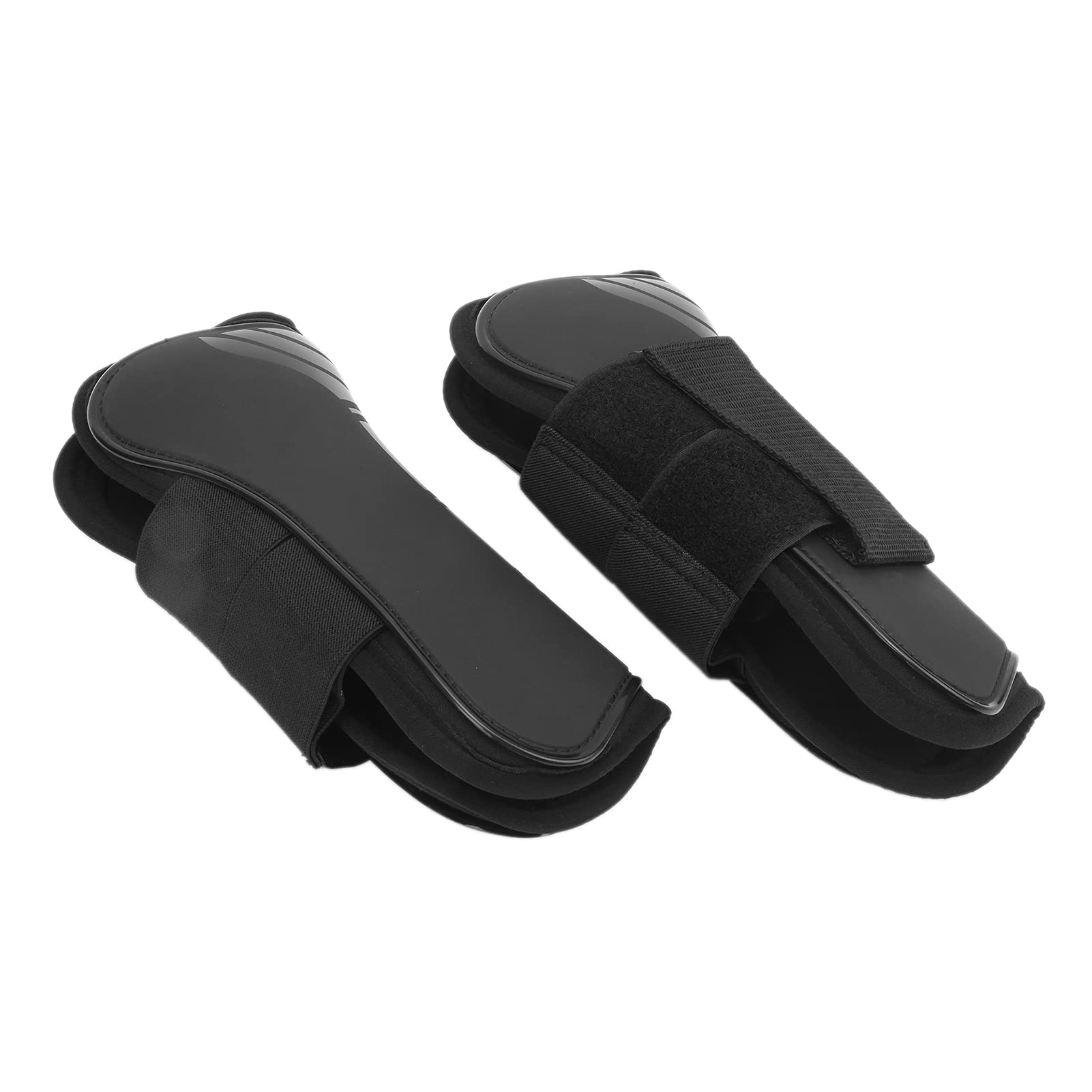 Aeun Botas de Tendón de Caballo de PU, 4 Piezas Botas de Soporte de Caballo Botas Protectoras de Pezuña de Caballo Protector de Pierna de Caballo para Salto de Caballo para Mantenerse Cómodo