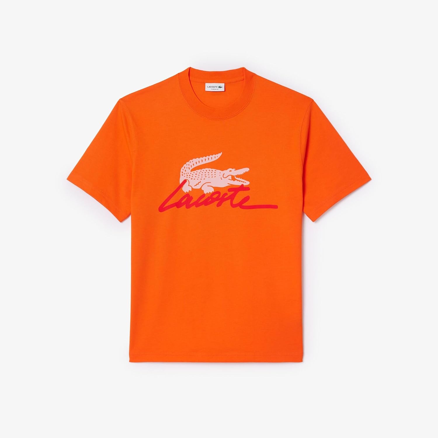 Lacoste Men's Signature Print Cotton T-Shirt