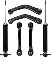 Vista 320 de Detroit Axle - Kit de suspensión delantera RWD para Chrysler 300 Dodge Challenger Charger Magnum, brazos de control superior con barras