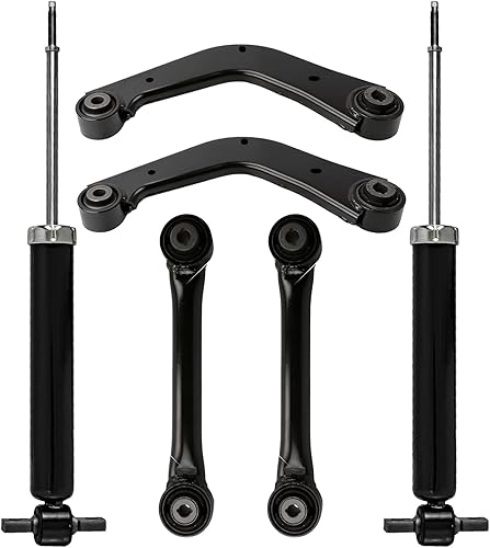 Miniatura 324 de Detroit Axle - Kit de brazos de control AWD para cargador Chrysler 300 Dodge Challenger Magnum, 2 brazos de control superiores delanteros con rótula