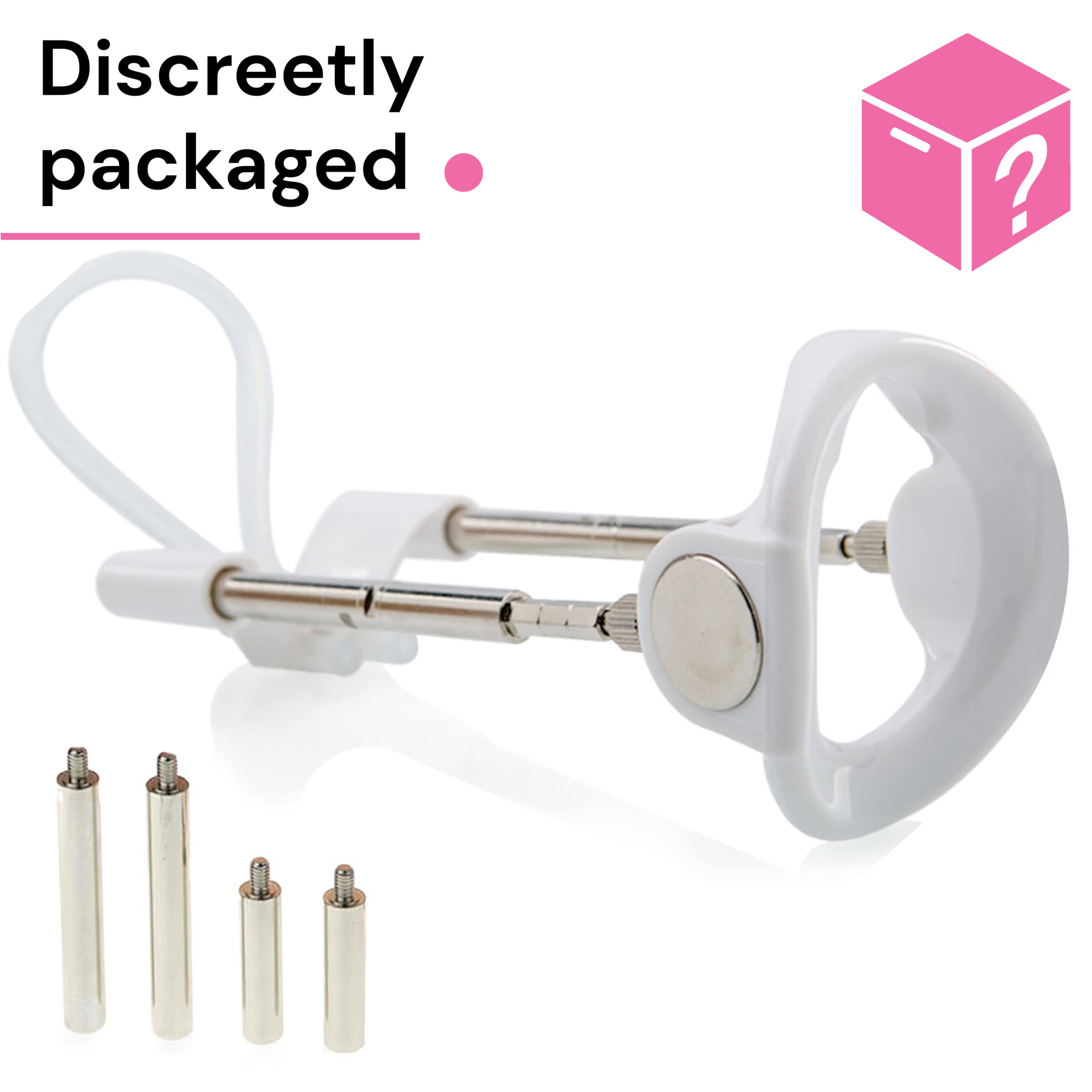 FOPS Extender blanc efficace pour allongement du pénis, extender pour hommes pour érections fortes et allonger le pénis, plus efficace qu'une pompe à pénis, jouet sexuel pour hommes P03