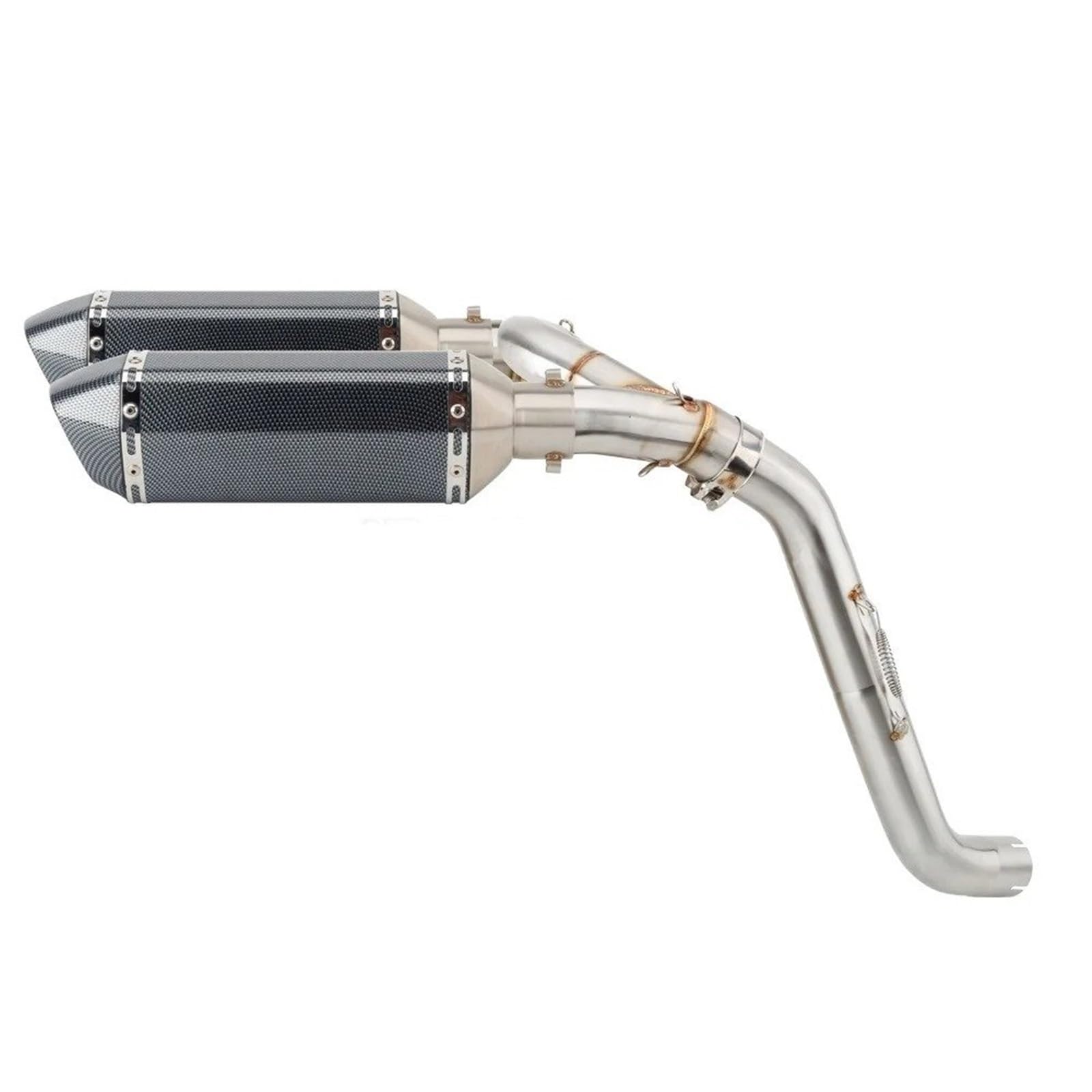 Silencieux pour Moto pour VFR 800 VFR800 VTEC RC46 ABS 2002-2013 Tuyau D'échappement Moto Silencieux collecteur Moto(Version C)