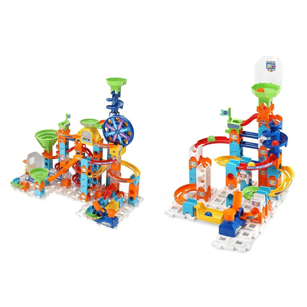Vtech Marble Rush - Ultimate Tor Kulkowy, Wielokolorowy, 4-12 lat & VTech 503649 Ball Track, wielokolorowy