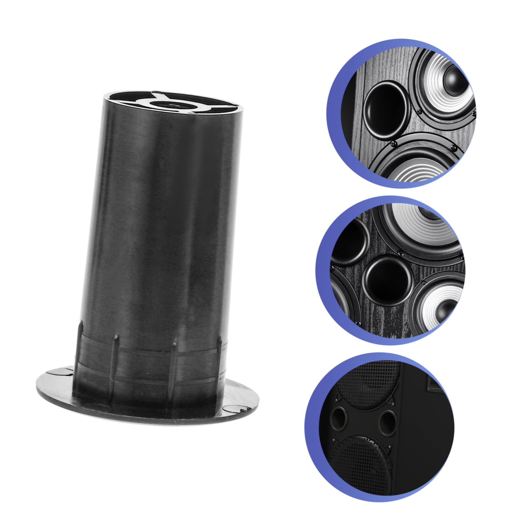 CAXUSD 24pcs Abs Subwoofer Port Tube for Enhanced Bass Output Standard Mount Installation for Speaker Systems Audio Accessory for Speaker Projects
