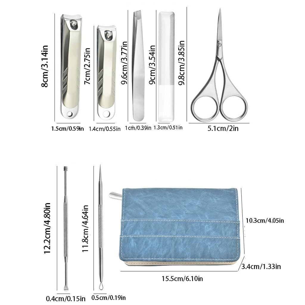 Maniküre-Set mit Nagelschere und Reißverschlussetui, ideal für Zuhause, unterwegs und für die Schönheitspflege.