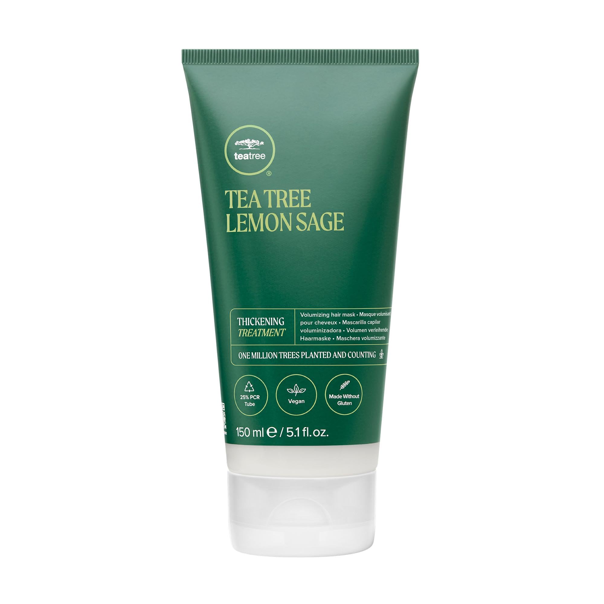 Tea Tree Lemon Sage Thickening Treatment, Volumizing Hair Mask, For Fine Hair, 5.1 fl. oz