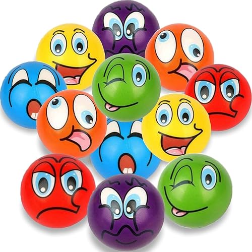 Paquete de 24 mini bolas de espuma suave para apretar, juguete de 2.5 pulgadas, novedades educativas a granel para niños, escuela, aula, recuerdos