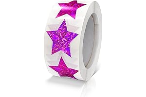 Enlivening Pink Star Stickers for Shining Facial Enhancements