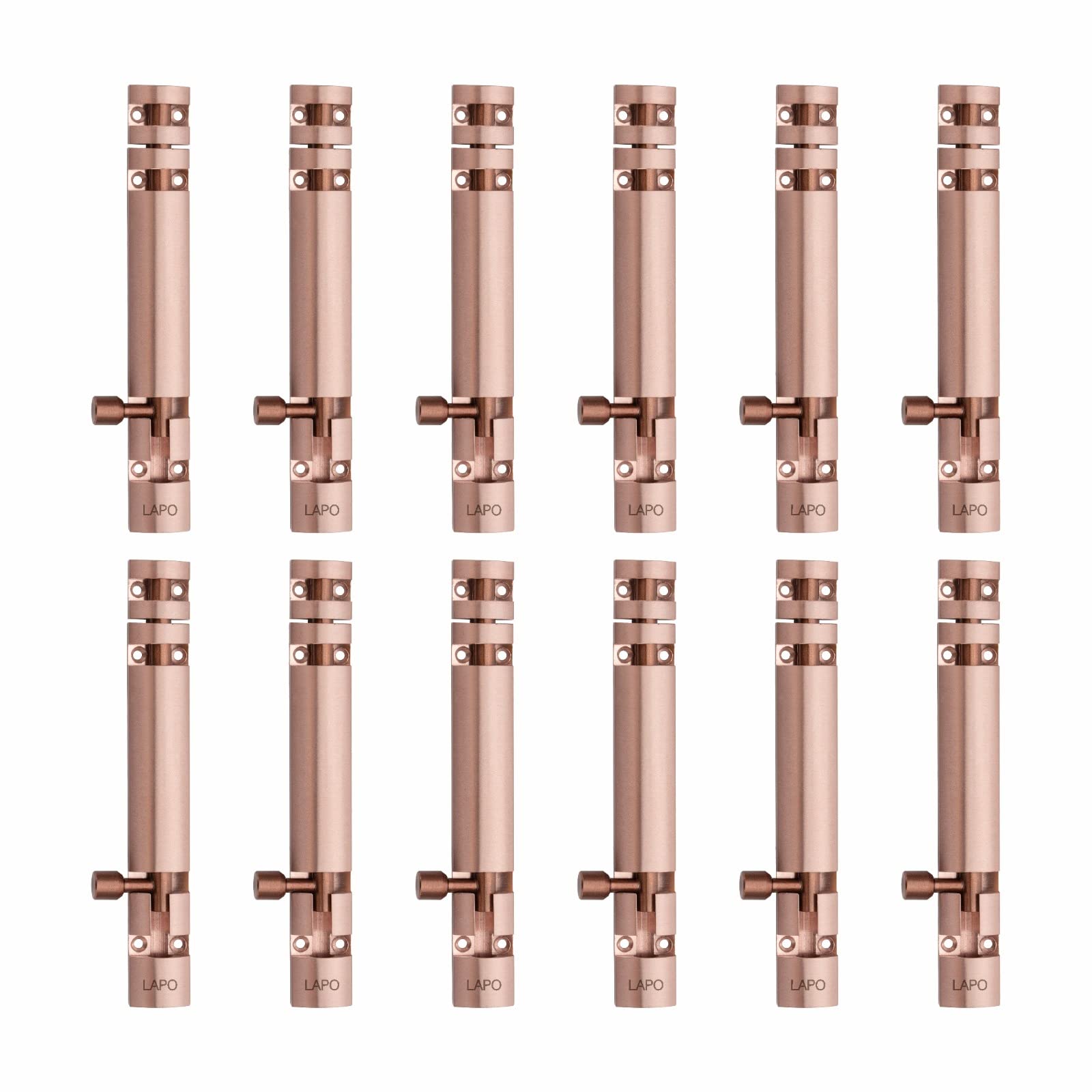 LAPO 12 Pack Premium Aluminium Tower Bolt 4 Inch, Tower Bolt for Main Door and Bathroom, Kundi, Latch, Chitakni, Latch for Main Door, Tower Bolt for Home,Offices Doors (Rose Gold Finish, Pack of 12) (B0C93ZGZDJ) Amazon Price History, Amazon Price Tracker