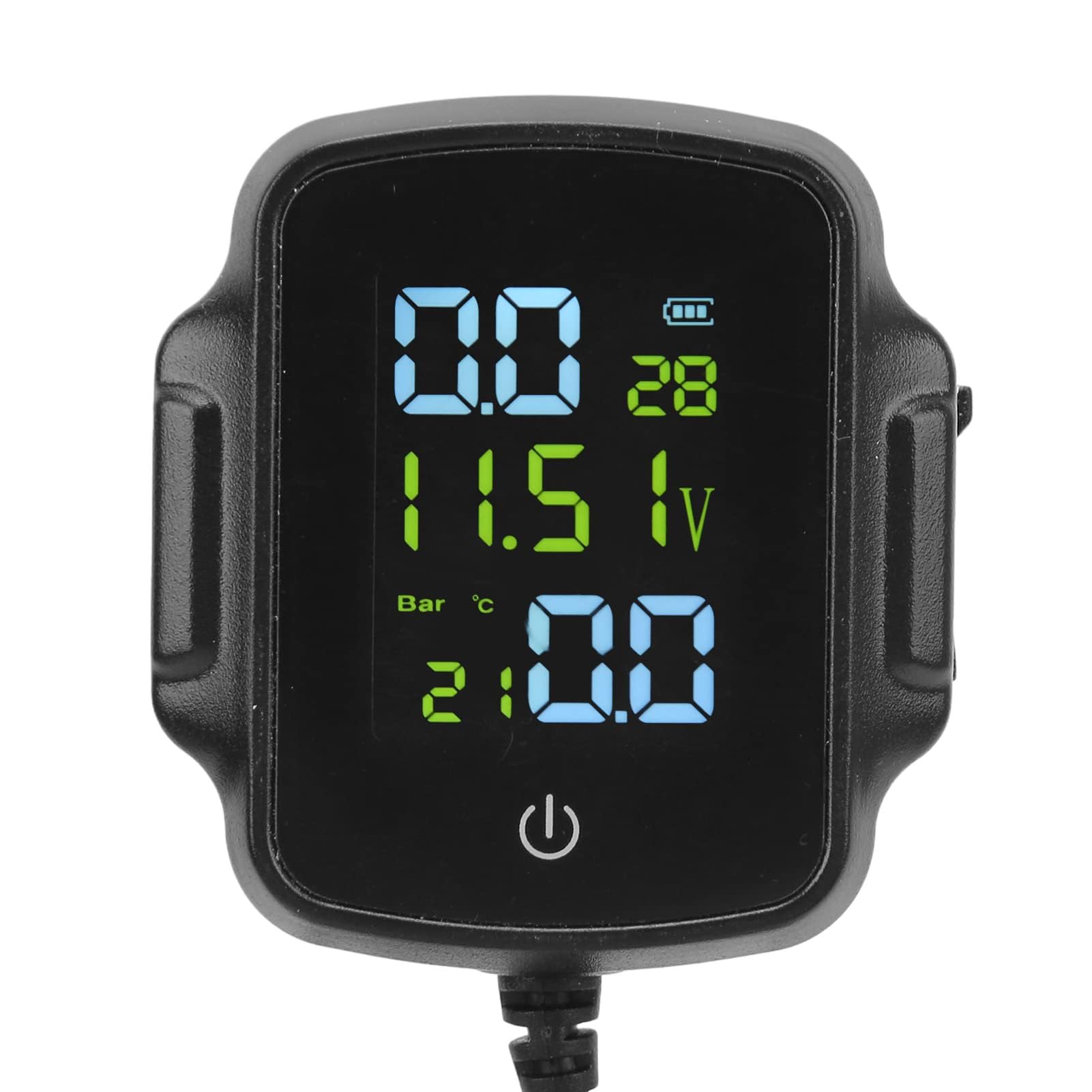 Ejoyous de Monitoreo de Presión de Neumáticos para Motocicleta, TPMS de Monitoreo de Presión de Neumáticos Sensor Inalámbrico de Presión de Neumáticos Medidor de Presión de Neumáticos