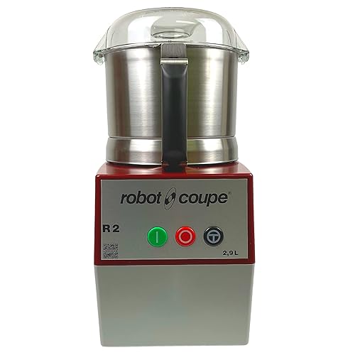 Miniatura 2 de Robot Coupe R2B Ultra B - Mezclador comercial de 2.9 litros con cuenco de acero inoxidable, 120 V, 1 HP, una sola velocidad, hoja lisa en "S", gris,