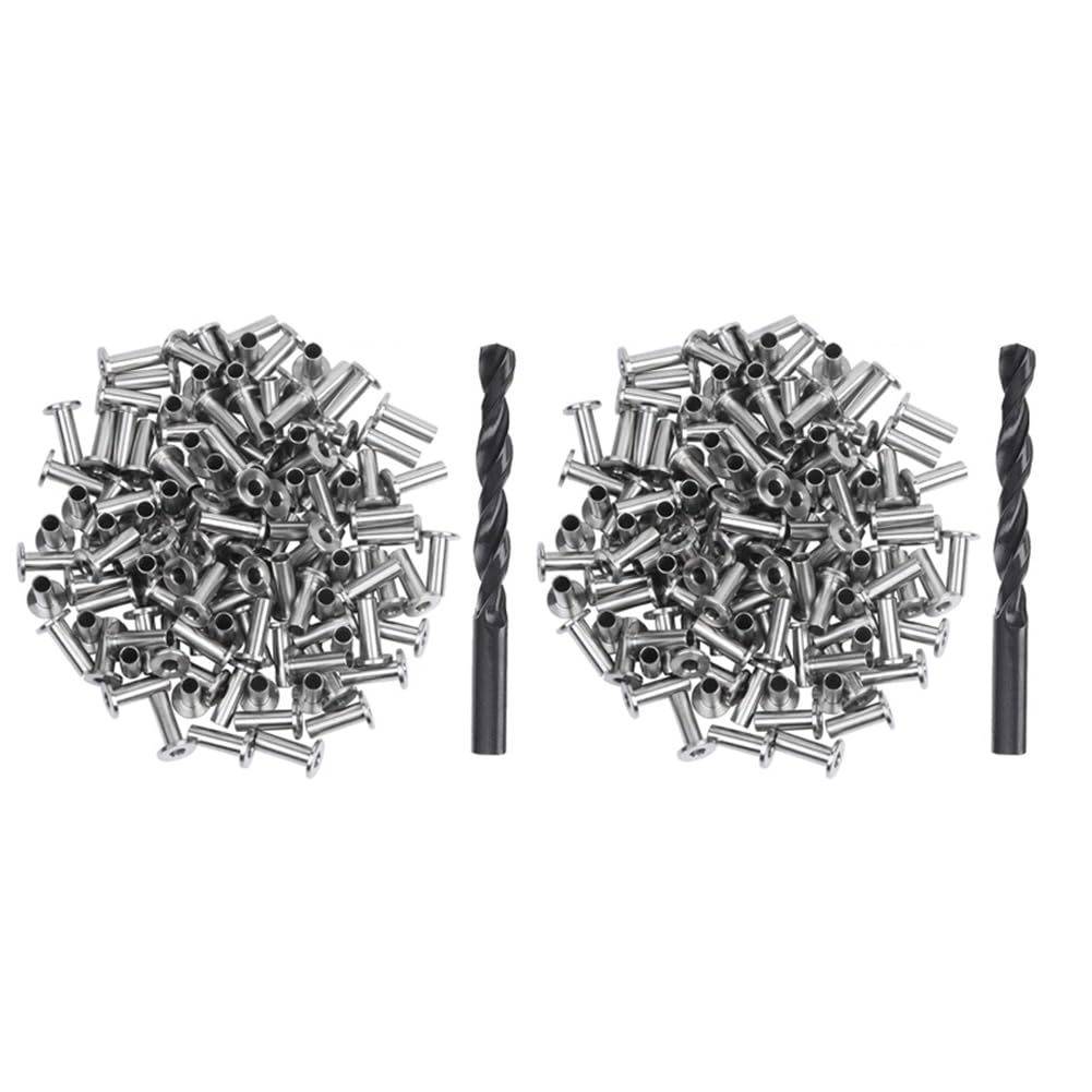 Paquet de 240 Manchons de Protection En Acier Inoxydable pour Garde-Corps de Câble 1/8 Pouce 5/32 Pouce Ou 3/16 Pouce, Kit de Garde-Corps de Câble de Qualité Marine T316 avec Foret