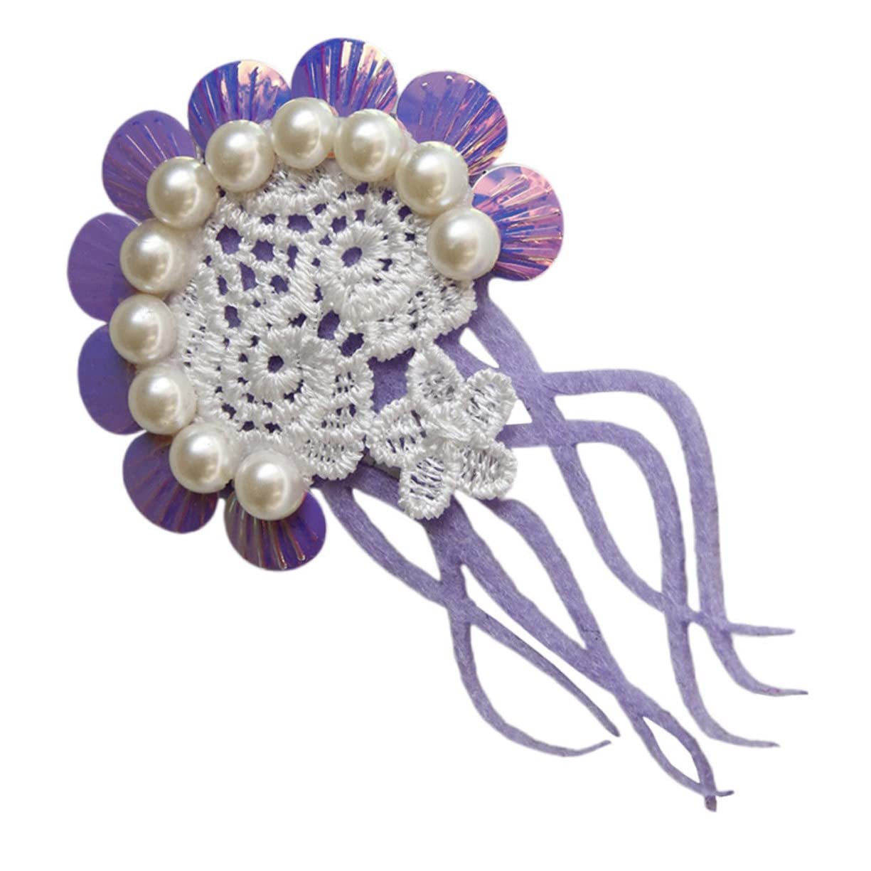 オーダーメイド♡クラゲ♡ベビーヘアクリップ　ヘアゴム Amazon | FOMIYES フェイク クラゲ ヘア クリップ ビーチ ヘア