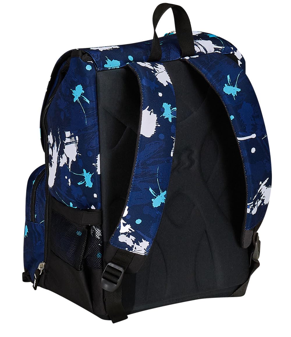 Seven Zaino Doppio Scomparto Estensibile, SpottyBlue, Blu, Maxi Capienza, Schienale Preformato, Bambini e Ragazzi, Scuola & Viaggio