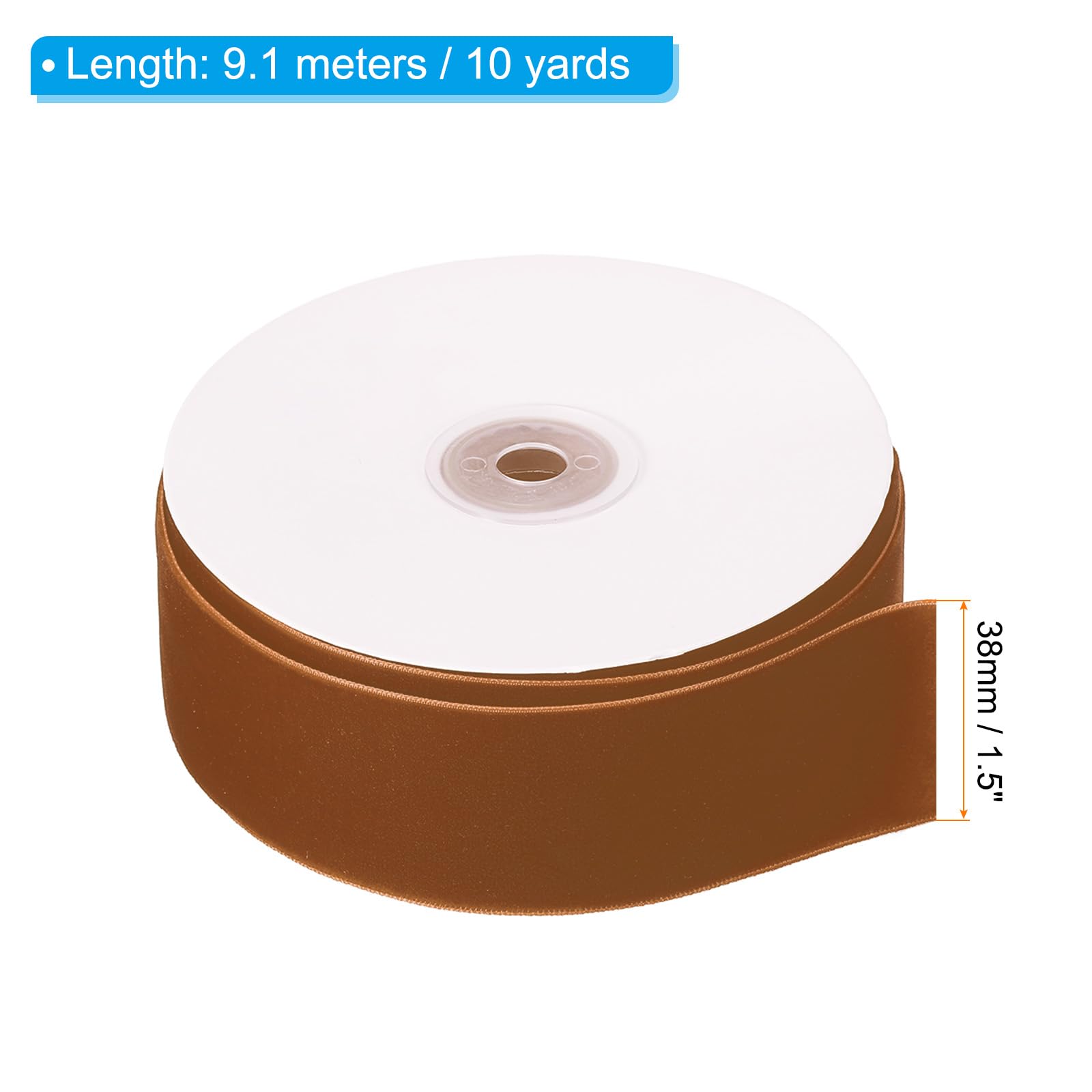 PATIKIL 1.5 Inch x 10 Yards Velvet Ribbons - Image 2